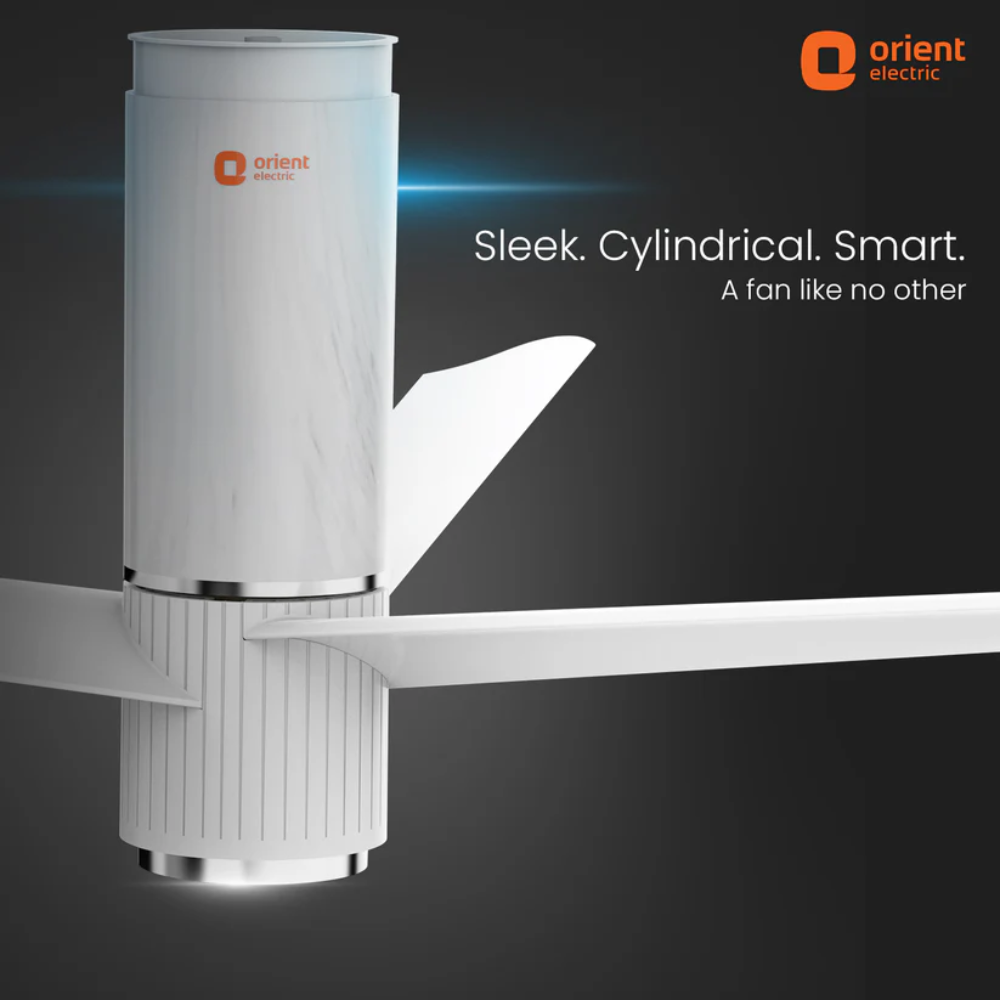 AEROSLIM IOT REMOTE FAN WITH LIGHT 1200MM MARBLE WHITE
